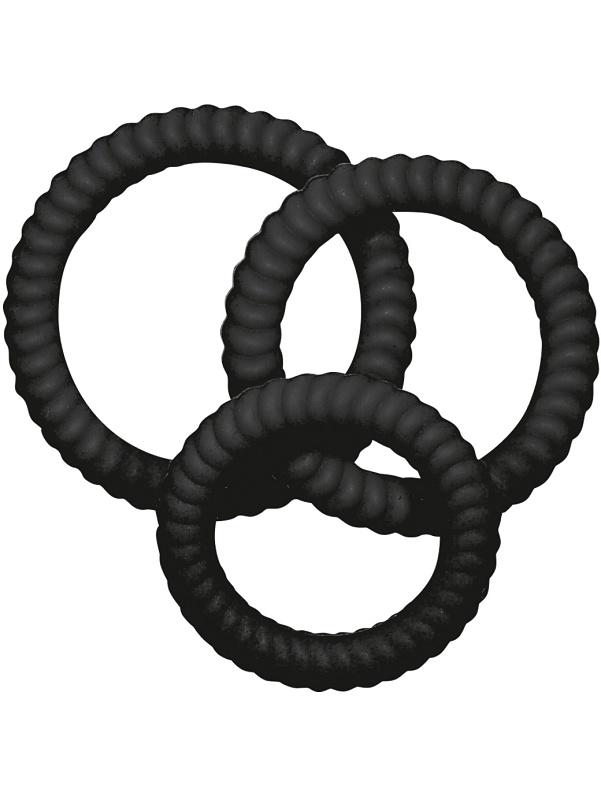 Lust 3 Penis Rings, 3-pack