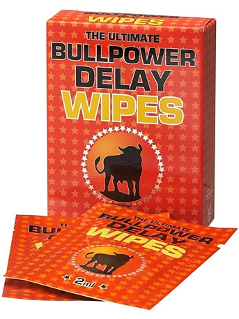 The Ultimate Bullpower, Delay Wipes, 6pcs