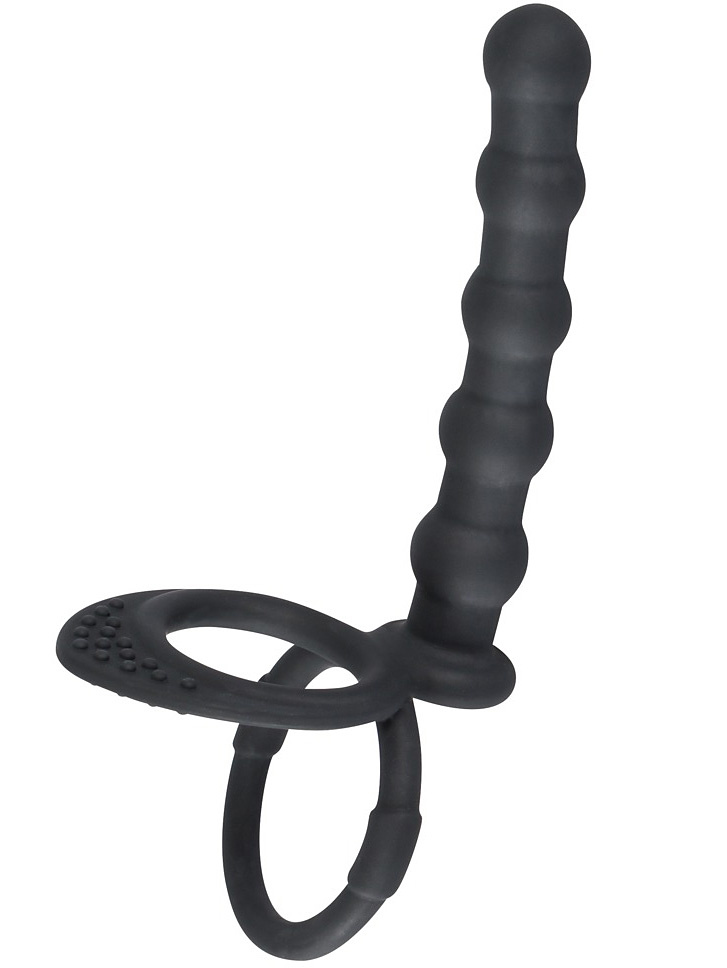 Cock & Ball Ring with Anal Beads
