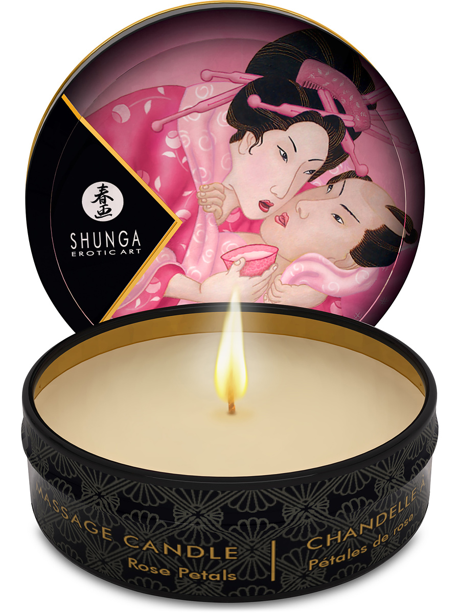Aphrodisia Mini Massage Candle, Rose Petals