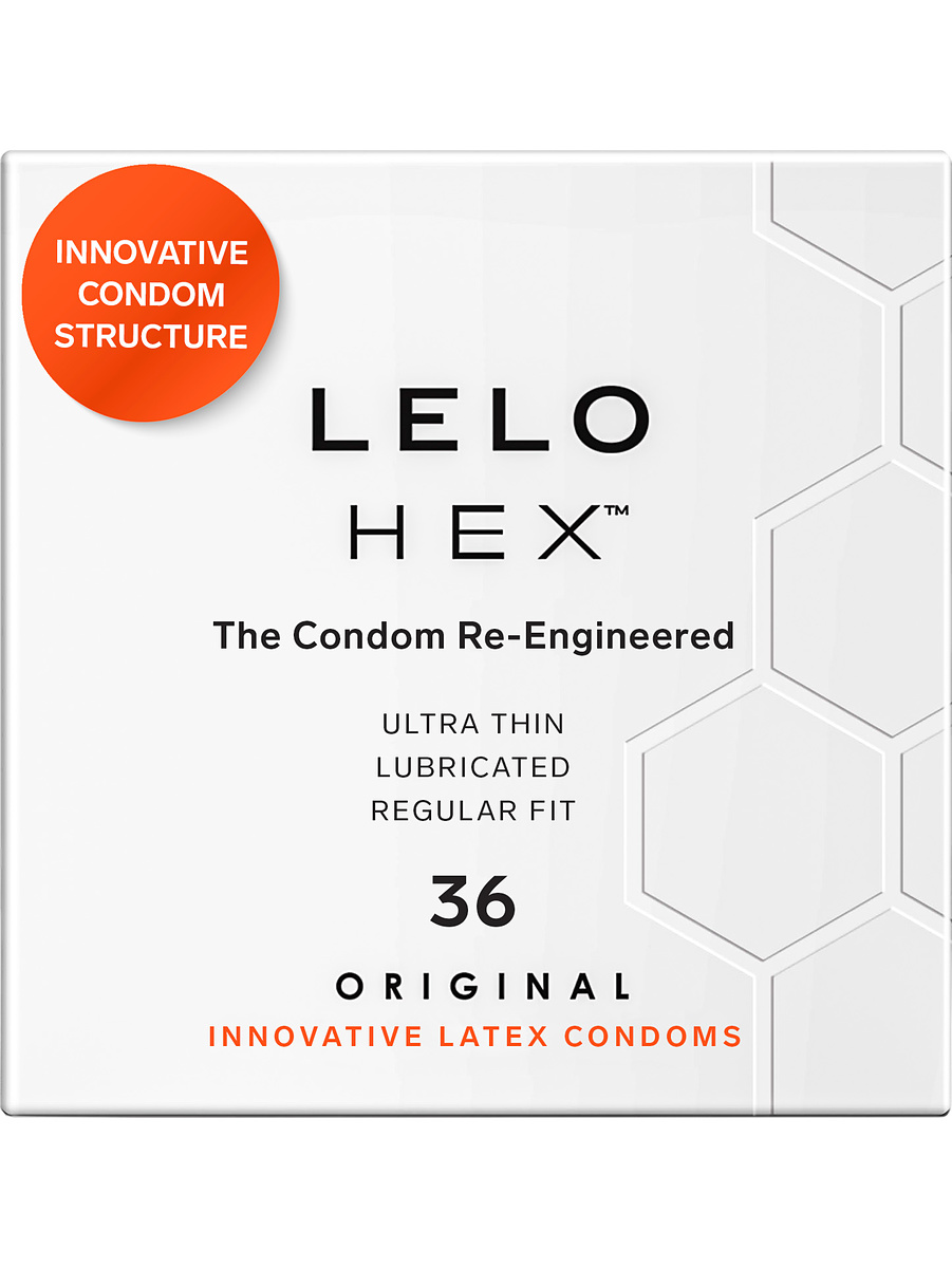 HEX Original Condoms, 36-pack
