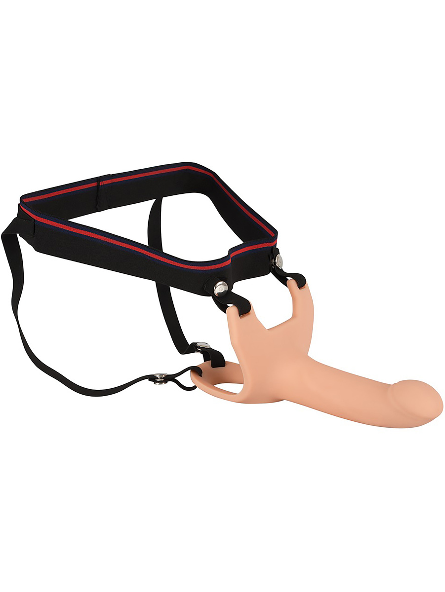 Hollow Strap-On Silicone Sleeve, Medium