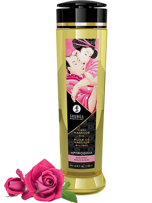 Aphrodisia Erotic Massage Oil, Rose