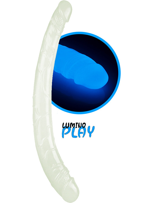 Lumino Play, Glow-In-The-Dark Double Dildo, 37 cm