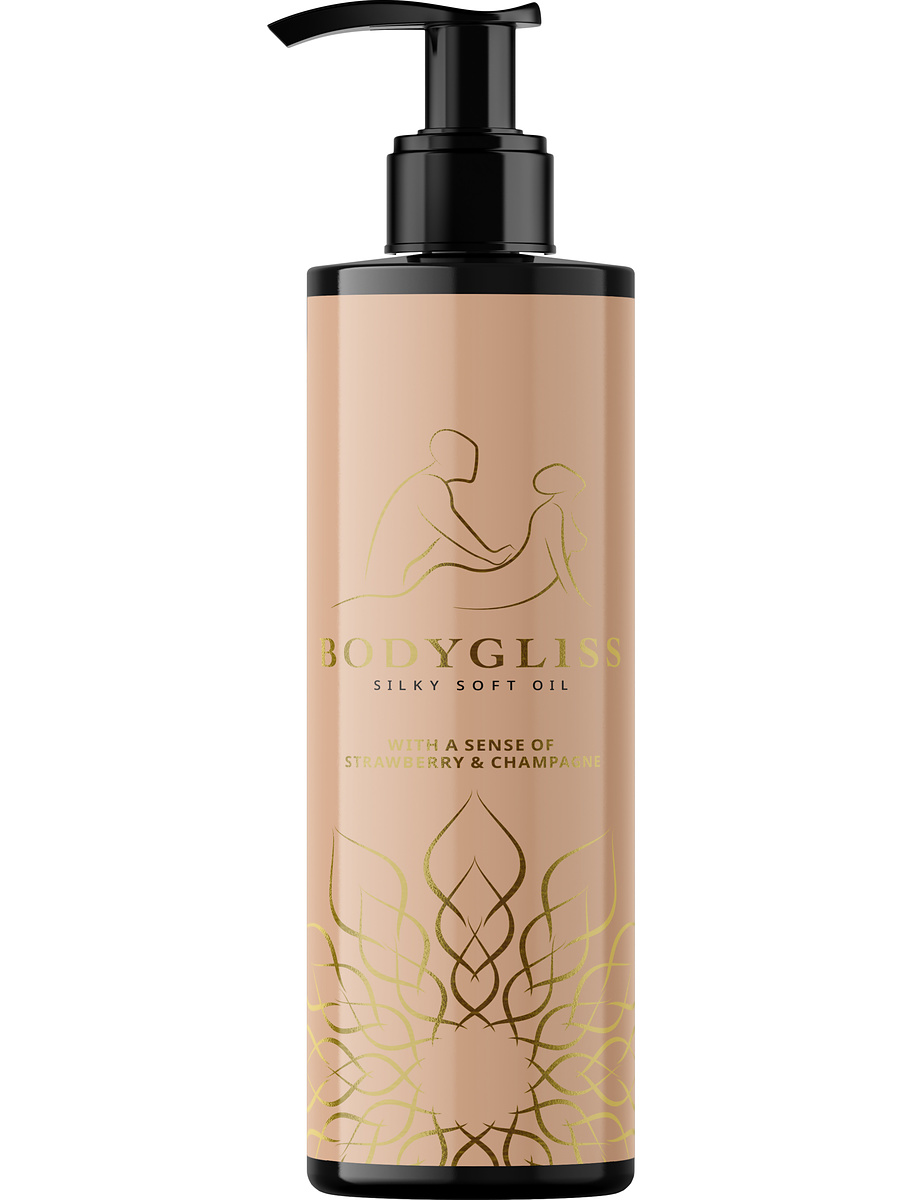 Massage Oil & Lube, Strawberry/Champagne
