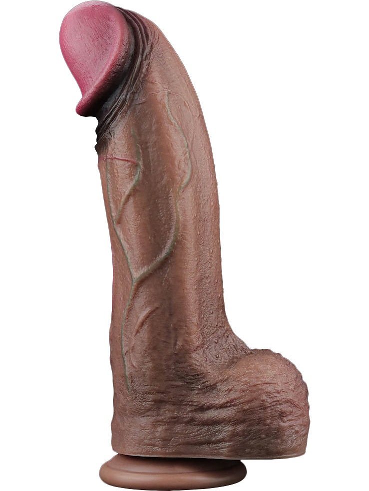 Dual-Layered Silicone XXL-Dildo, 33 cm
