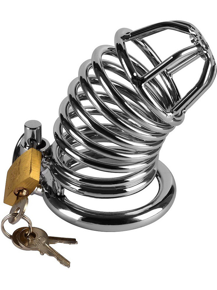 Jailed Metal Chastity Cage