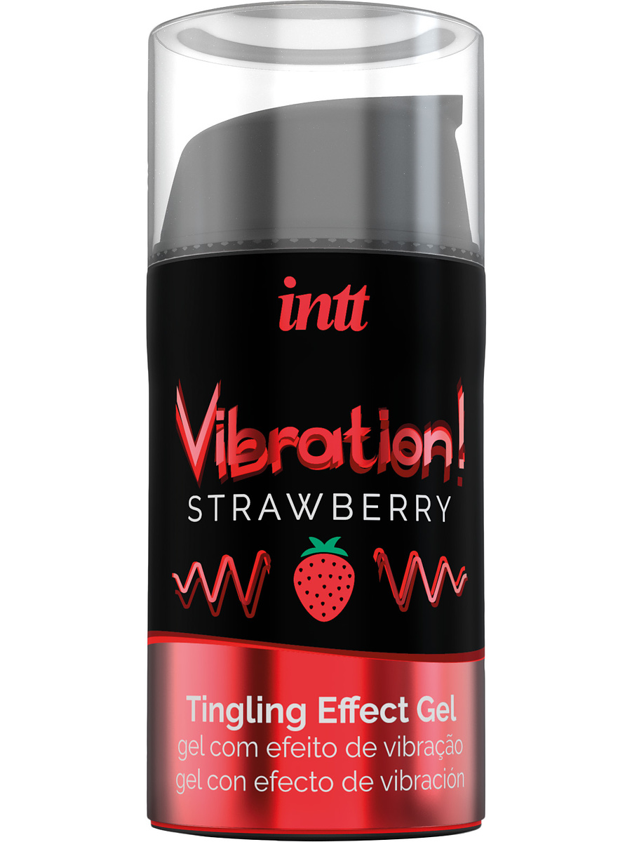 Vibration Strawberry, Tingling Effect Gel