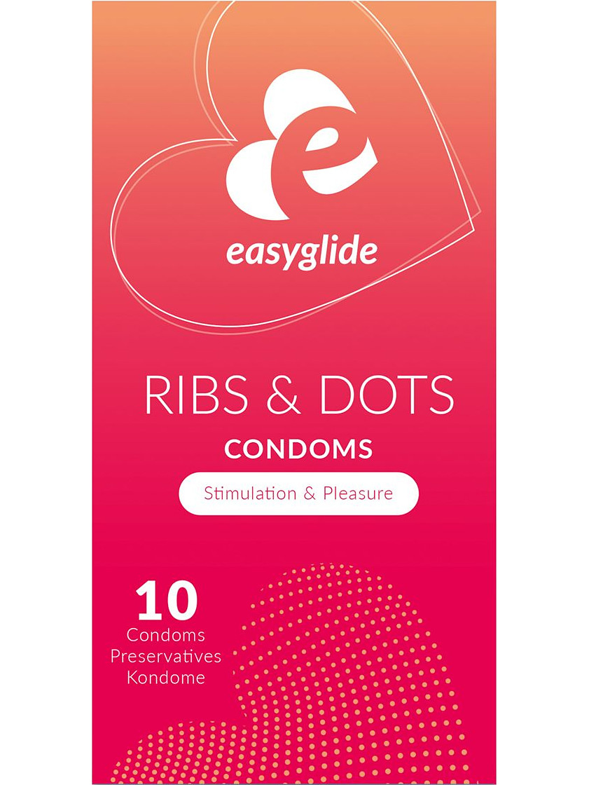 Ribs and Dots Condoms, 10-pack