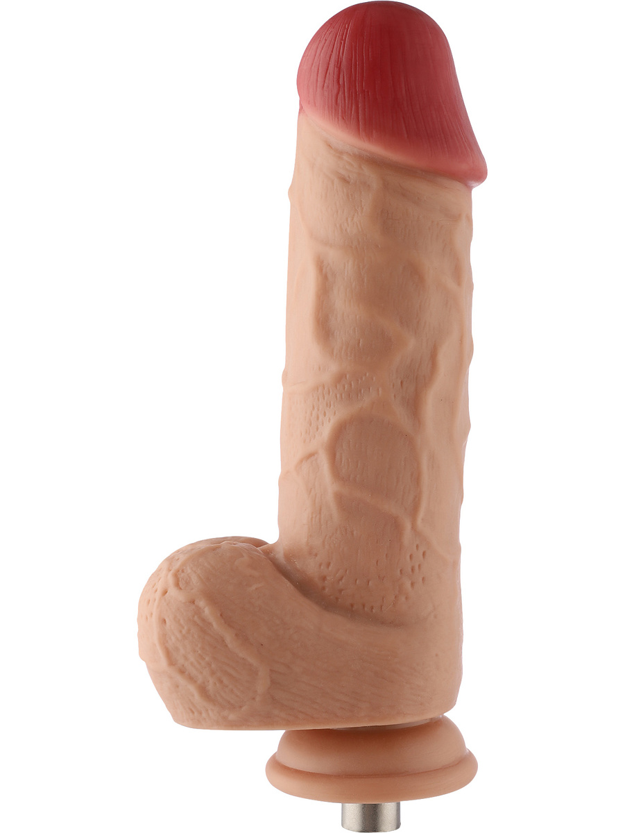 Realistic & Thick Dildo with 3XLR Attachment, 22 cm