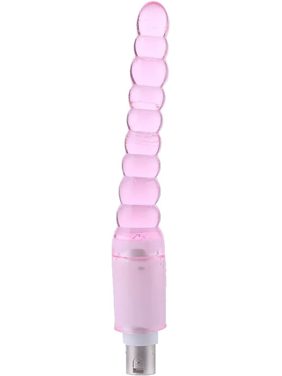 Ribbed Anal Dildo with 3XLR Attachment, 19 cm