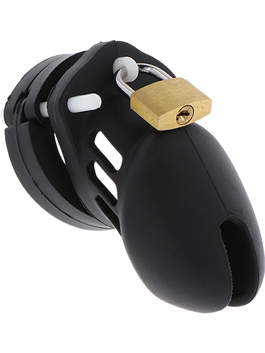 Extreme Chastity Silicone Cock Cage Short, 5.5 cm
