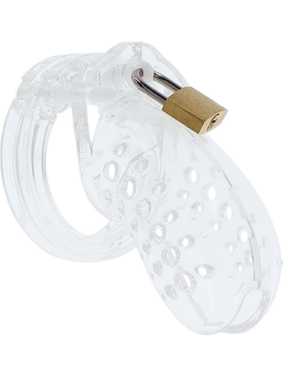 Extreme Chastity Acrylic Cock Cage, 7 cm