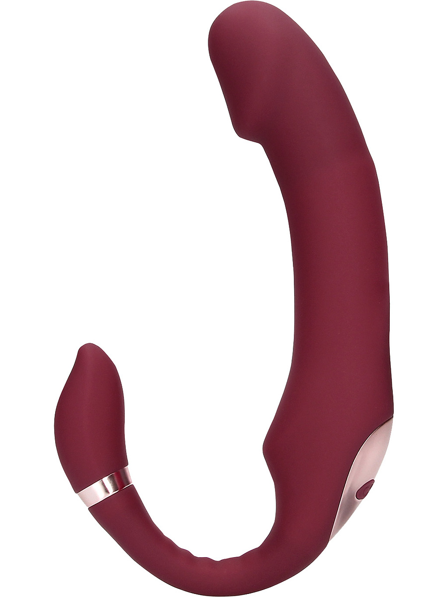 Bendable Vibrating Strapless Strap-On