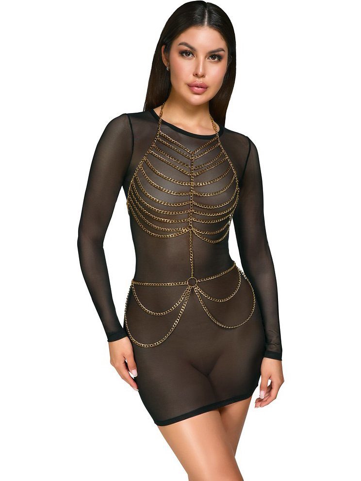 Gold-Colored Body Chain