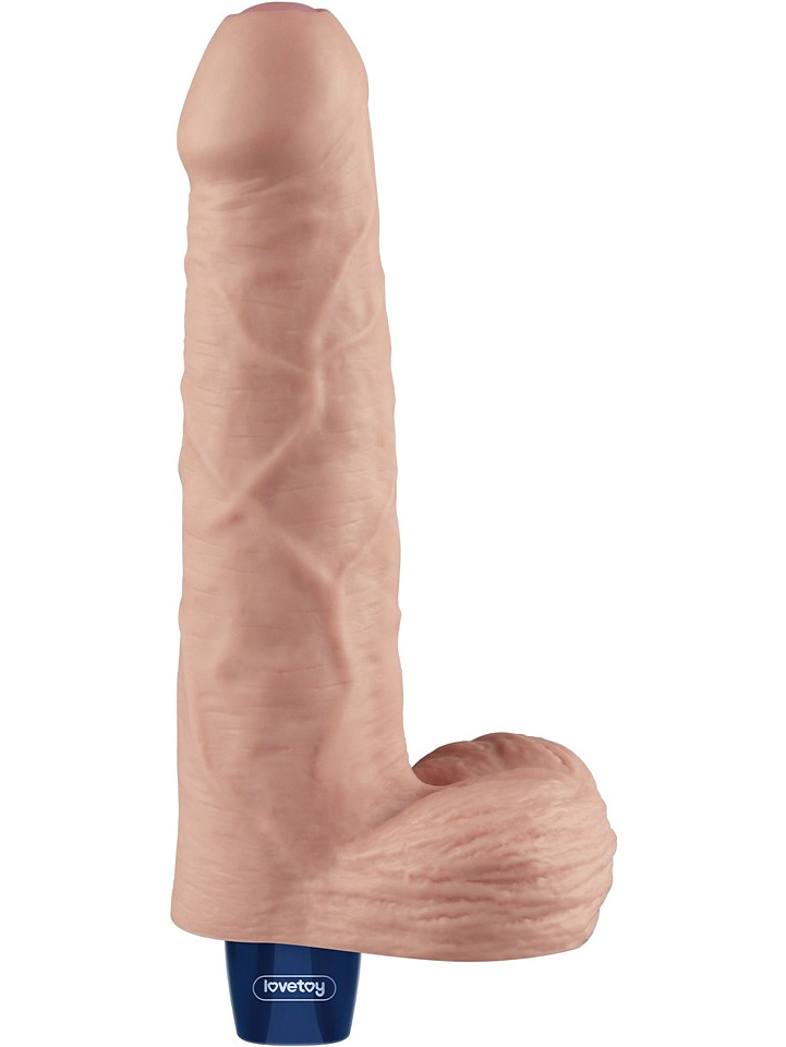 Real Softee, Silicone Vibrating Dildo, 22.5 cm