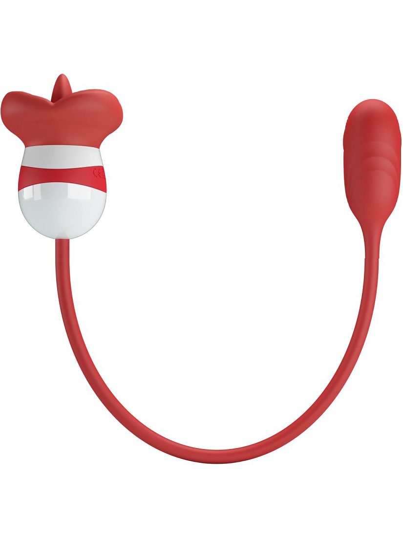 Licking Vibrator with Thumping Bullet