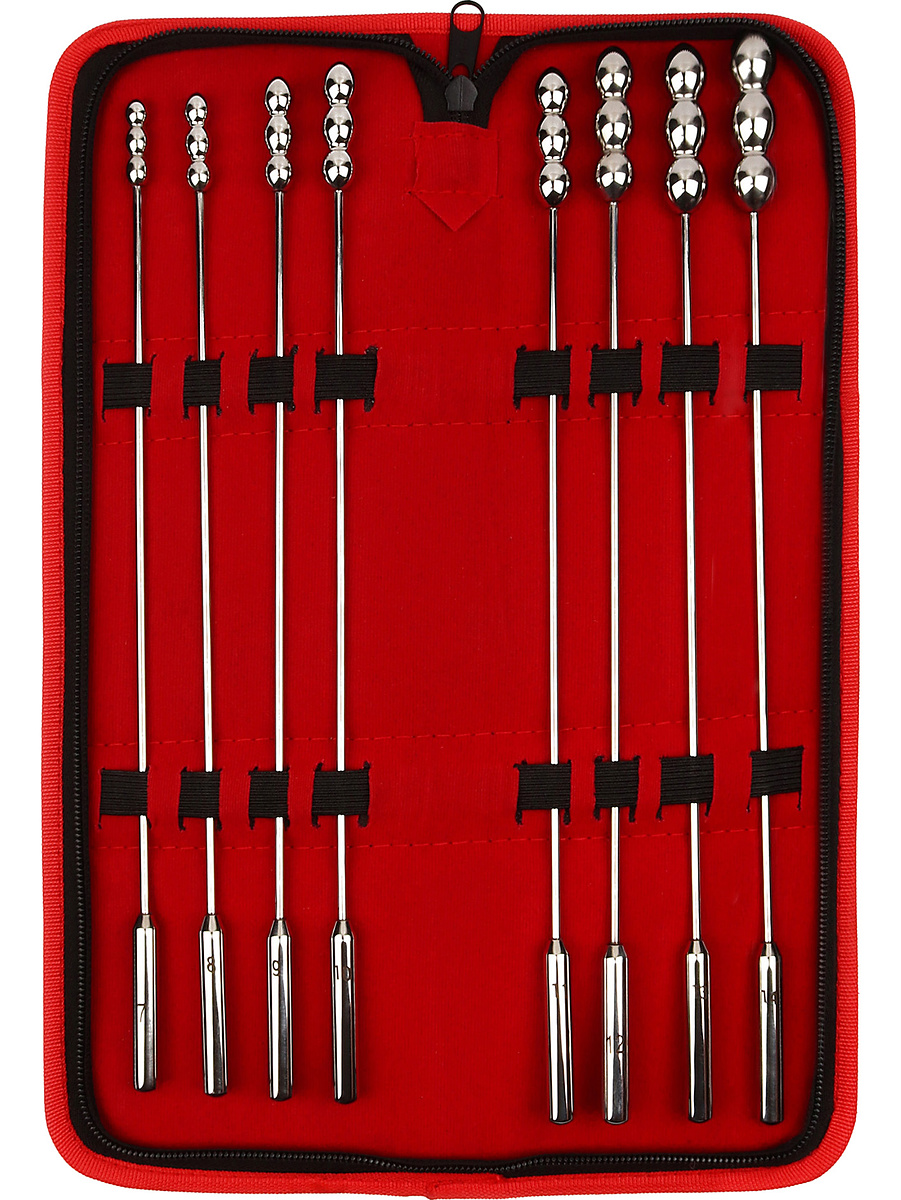 Rosebud Urethral Beaded Sounds, 8-pack