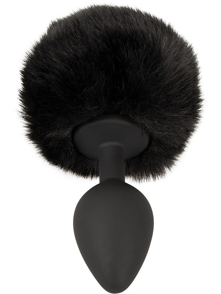 Fluffy Bunny Tail Butt Plug, Medium
