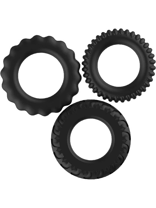 Titan No.2, Silicone Cock Ring Set