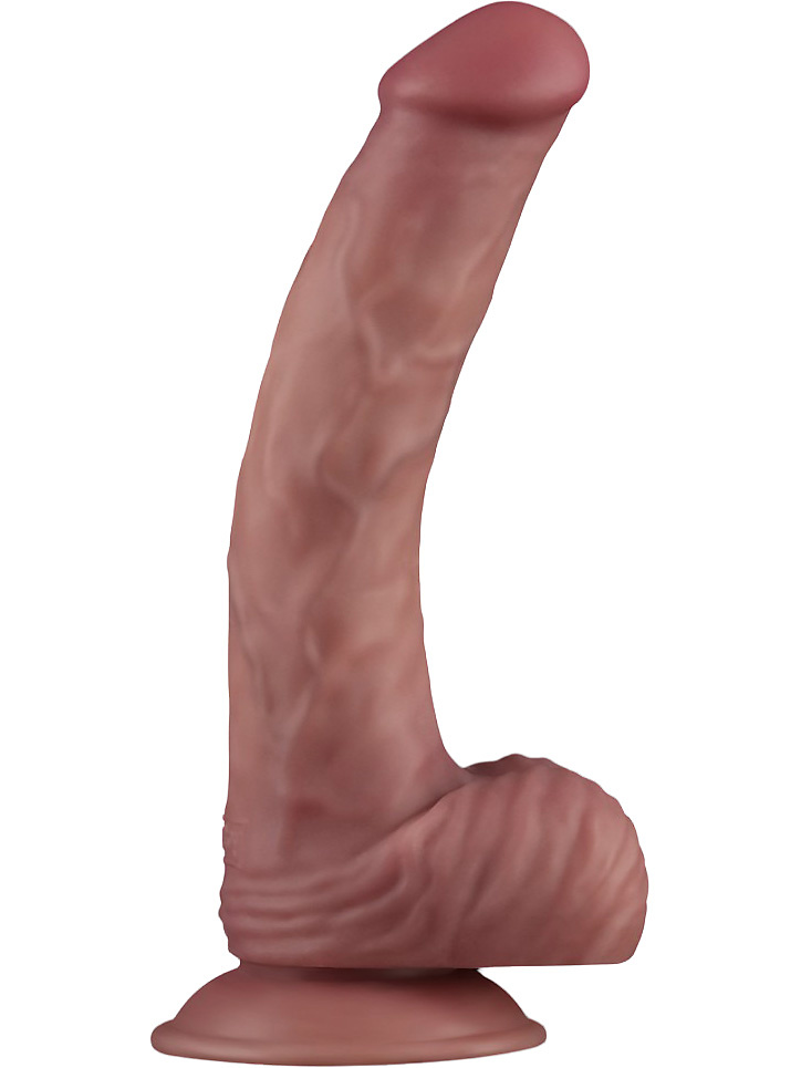 Vibrerande Dual Density Power Dildo, 23 cm