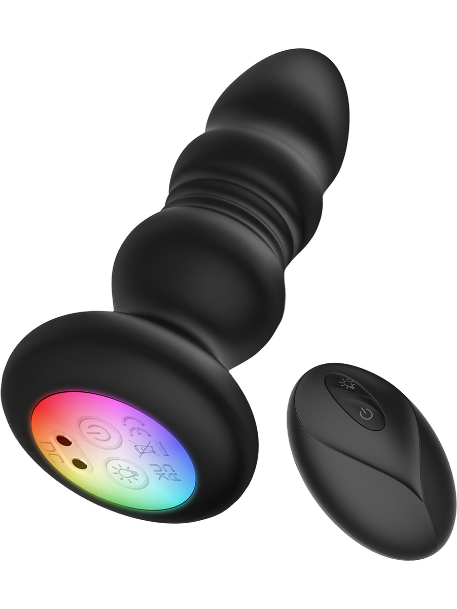 Australis, Vibrating and Thrusting Anal Plug with RGB LED