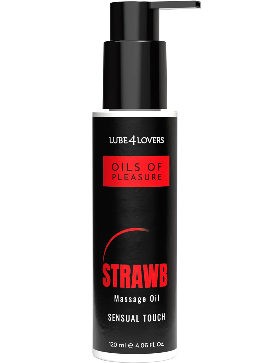Oils Of Pleasure Massage Oil, Strawberry, 120 ml