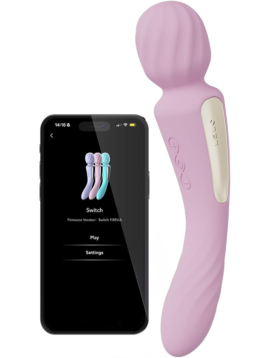 Switch, App-Controlled Doubkle-Sided Wand-Vibrator