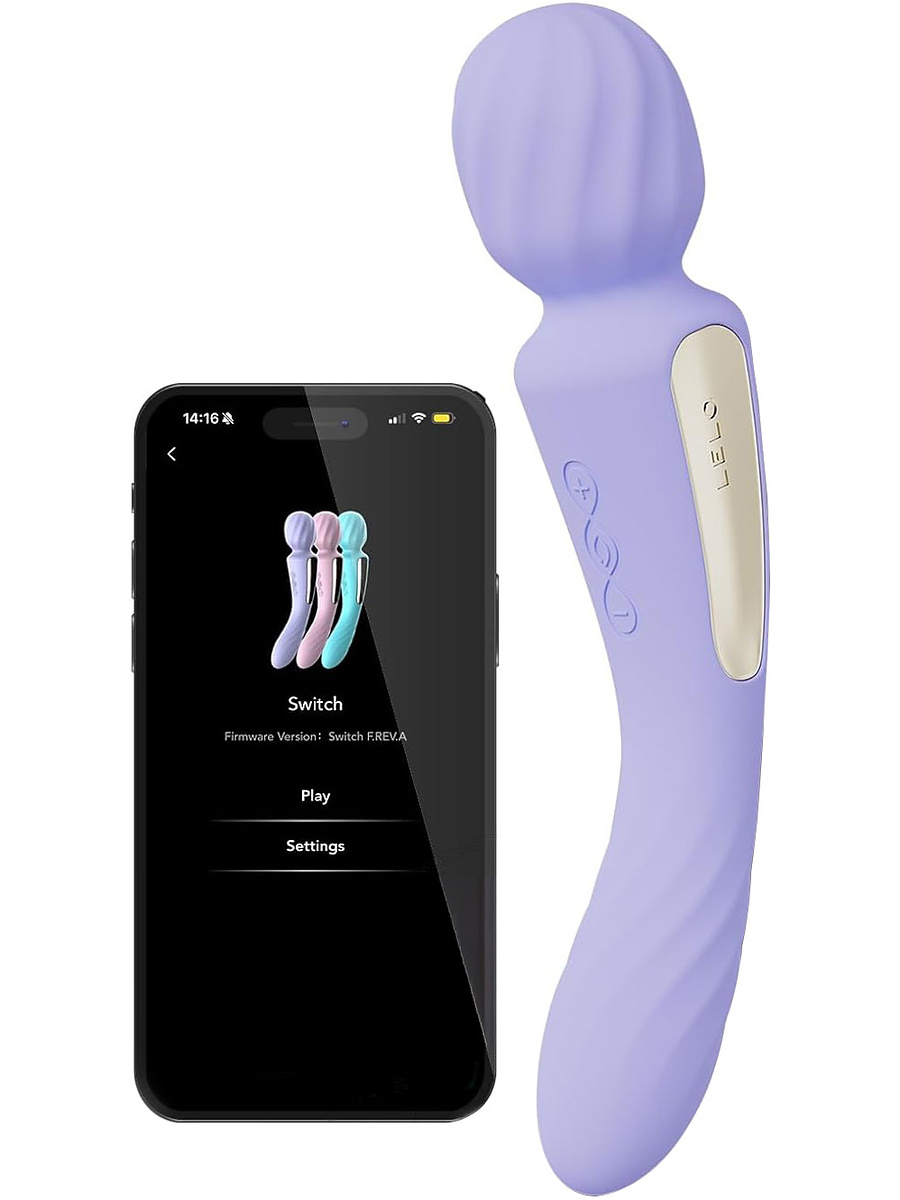 Switch, App-Controlled Doubkle-Sided Wand-Vibrator