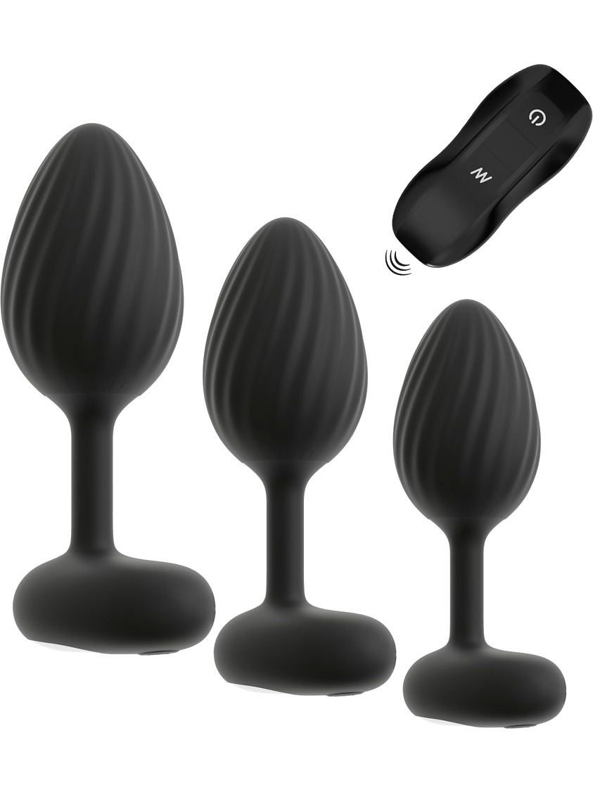 Wireless Set with Vibrating Butt Plugs
