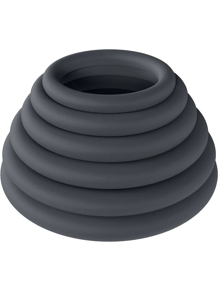 Levelz, Classic Set with Silicone Cock Rings, 6-pack