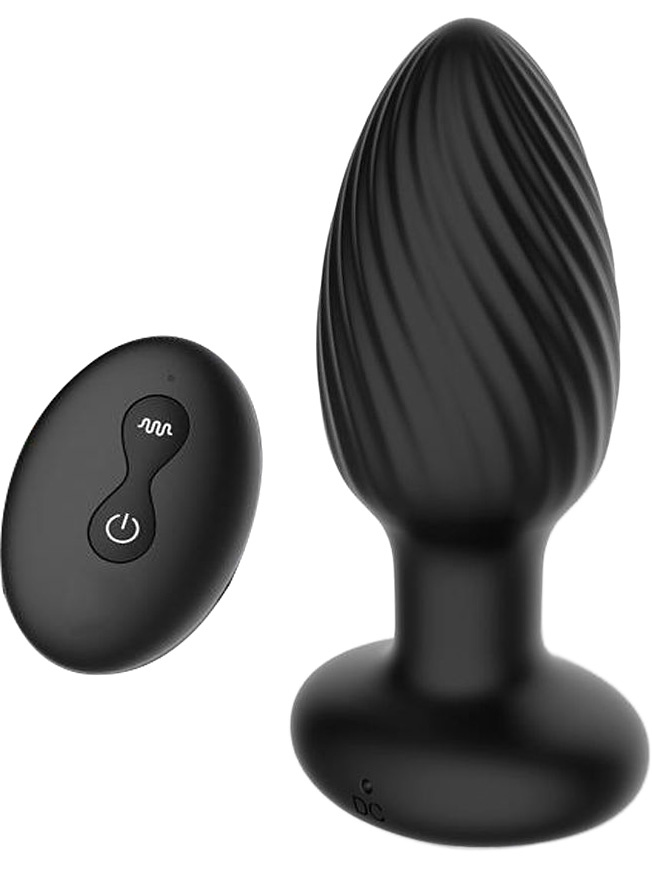 Drago, Twister Vibrating Anal Plug with Remote