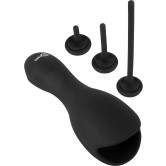Glans Masturbator with 3 Attachable Dilators