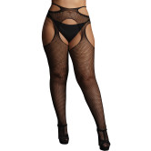 Suspender Pantyhose with Strappy Waist
