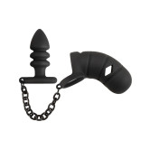 Cock Cage with Butt Plug