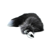 Black & White Fox Tail Plug
