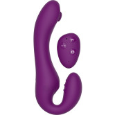 Strapless Strap-On, Pulse Vibrator with Remote