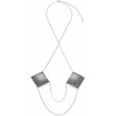 Nipple Stickers Square with Neck Chain
