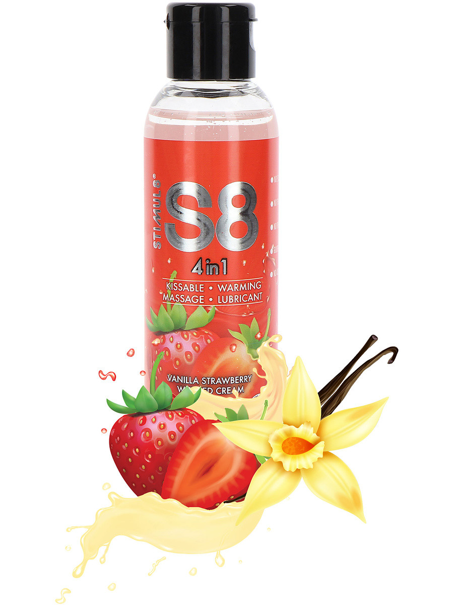 4-in-1 Dessert Lube, Vanilla/Strawberry