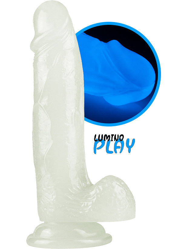 Lumino Play, Glow-In-The-Dark Dildo, 19 cm