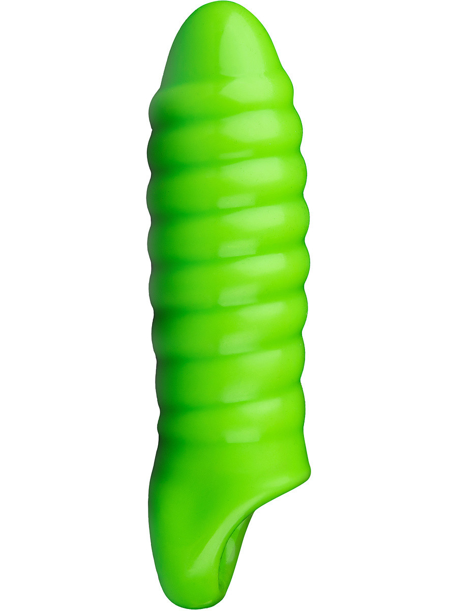Glow in the Dark, Swirl Thick Stretchy Penis Sleeve