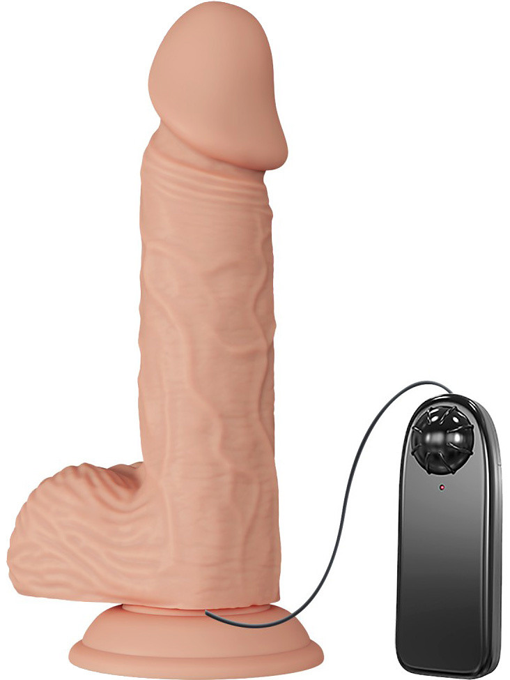 Beautiful Catoblepas: Slide-Skin Vibrating Dildo, 21 cm