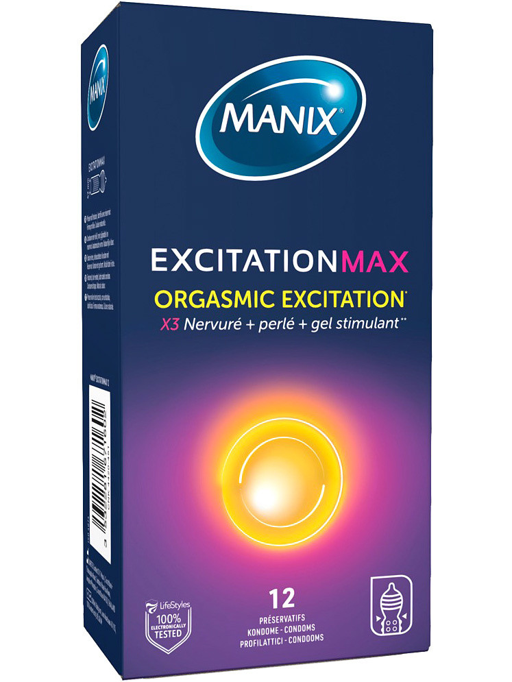 Excitation Max Condoms, 12-pack